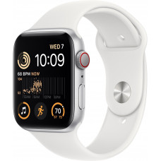 Apple Watch SE GPS (2022) 44mm Sport Band Silver S/M