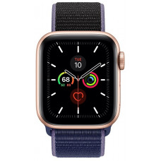 Apple Watch Series 5 GPS 40mm gold / золотистый Aluminum Case with Sport Loop Midnight Blue