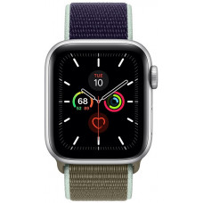 Apple Watch Series 5 GPS 40mm silver / серебристый Aluminum Case with Sport Loop Khaki