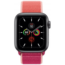 Apple Watch Series 5 GPS 40mm Space Grey / серый Aluminum Case with Sport Loop Pomegranate