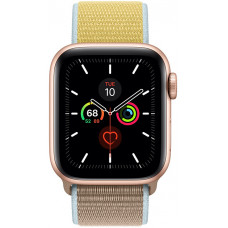 Apple Watch Series 5 GPS 44mm gold / золотистый Aluminum Case with Sport Loop Camel