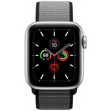 Apple Watch Series 5 GPS 44mm silver / серебристый Aluminum Case with Sport Loop Anchor Grey / серый