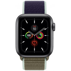 Apple Watch Series 5 GPS 44mm Space Grey / серый Aluminum Case with Sport Loop Khaki