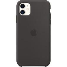 Задняя накладка для Apple iPhone 11 Silicone Case Чёрный ОРИГИНАЛ